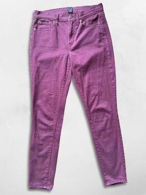 🌈 3 FOR $30 🌈 Gap Purple Mauve Skinny Jeans • Coloured Denim • Size 27
